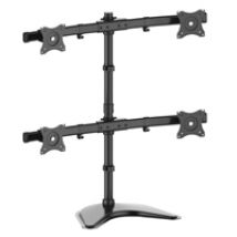 15-27" x4 M Deskstand Basic Quad -pöytäteline neljälle näytölle, musta