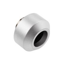 Hardline Compression Fitting - 12mm, suora putkiliitin, Satin Silver