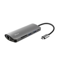 Dalyx 7-in-1 USB-C Multiport -adapteri, harmaa/musta