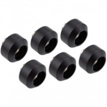 Hardline Compression Fitting - 14mm, suora putkiliitinsarja, 6 kpl, Satin Black