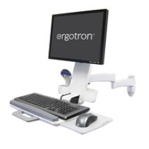 =24" 200 Series Combo Arm Mount, -seinäteline näytölle ja näppäimistölle, valkoinen