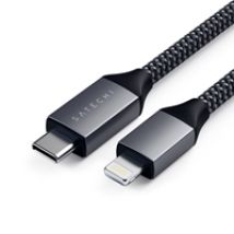 Lightning - USB-C -kaapeli, MFI, 1,8m, gunmetal