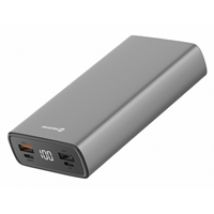 20 000mAh varavirtalähde, USB-C PD + 2x USB-A, harmaa