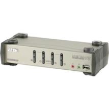 KVM-kytkin, 1 pääte ohjaa 4 konetta, USB, 2 USB-porttia, OSD