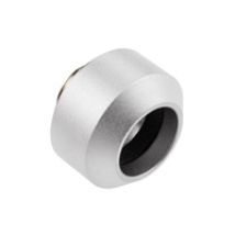 Hardline Compression Fitting - 14mm, suora putkiliitin, Satin Silver
