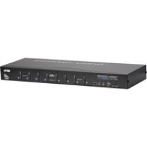 KVM-kytkin, 1 pääte ohjaa 8 konetta, DVI/USB, 2 lisäUSBporttia