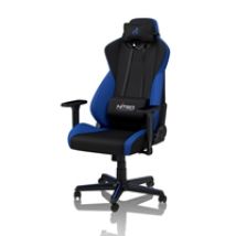 S300 Gaming Chair - Galactic Blue, kangasverhoiltu pelituoli, musta/sininen