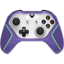 Xbox One Antimicrobial Easy Grip Controller Shell, peliohjaimen suojakuori, violetti/vihreä