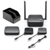 InstaShow VS25, langaton 4K UHD -esitysjärjestelmä, Wi-Fi 6, musta