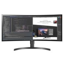 34" 34WN80C-B, kaareva Ultrawide QHD -monitori, musta