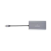 KDock-3, USB-C 7-in-1 -telakka, harmaa/musta