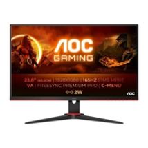 23,8" 24G2SAE/BK, 165Hz Full HD -pelimonitori, musta/punainen