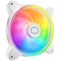 MasterFan MF140 Halo2 - White Edition, 140mm PWM-laitetuuletin, valkoinen/läpikuultava