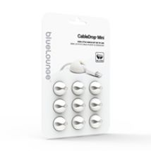 CableDrop Mini, johtojen liimapidike, 9-pack, valkoinen