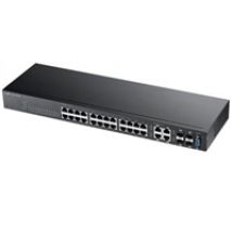 GS2210-24, 24-porttinen L2 hallittava kytkin, 24x RJ-45 + 4x SFP/RJ-45