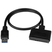 3.1 Gen2 USB-A -> 2.5" SATA III -adapteri, musta