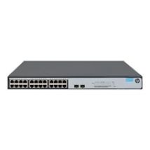 OfficeConnect 1420 24G 2SFP+, räkkiasennettava 24-porttinen hallitsematon kytkin, 1U, musta/harmaa