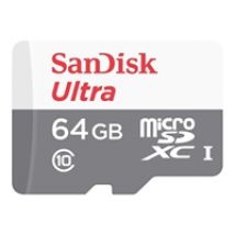 64GB Ultra, microSDXC -muistikortti, UHS-1 C10, 100 MB/s