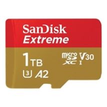 1TB Extreme, microSDXC -muistikortti, UHS-I V30 U3 A2, 190/130 MB/s