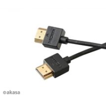 1.4 HDMI -näyttökaapeli, ohut, 2m, musta