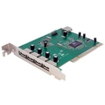 4-porttinen 2.0 USB-A + 3x sisäinen USB -lisäkortti