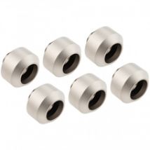 Hardline Compression Fitting - 14mm, suora putkiliitinsarja, 6 kpl, Satin Nickel