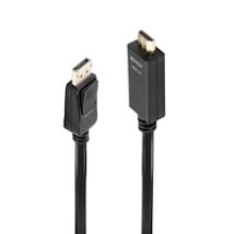 DisplayPort - HDMI -adapterikaapeli, 0,5m, musta