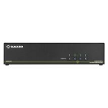 Secure KVM Switch, NIAP 3.0, DisplayPort dual head 4K, 4-porttinen, musta