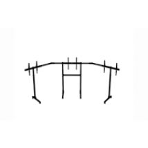 Free Standing Triple Monitor Stand -monitorijalusta, musta