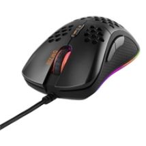 DM210, ultrakevyt pelihiiri, 6400 DPI, musta