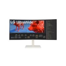 37,5" 38WR85QC-W, kaareva 144Hz UltraWide QHD+ -monitori, valkoinen