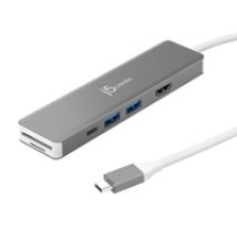4K60 Elite USB-C 10Gbps Multi -adapteri, hopea