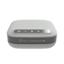 USB-C Dual 4K Speakerphone Dock Pro -telakointiasema, hopea
