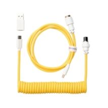 Coiled Aviator Cable - Yellow, näppäimistön kierrekaapeli