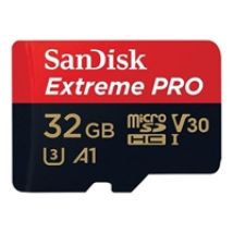 32GB Extreme PRO, microSDHC -muistikortti, UHS-I V30 U3 A1, 100/90 MB/s