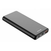 10 000mAh varavirtalähde, USB-C PD + USB-A, harmaa