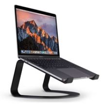 Curve for MacBook, kannettavan tietokoneen jalusta, mattamusta