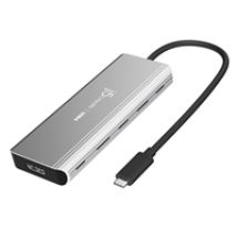 USB4 Dual 4K Multi-Port -telakka, hopea