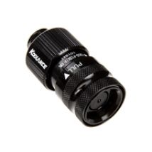 QD3 Female Quick Disconnect No-Spill -pikaliitin, 13/19mm ruuviliitäntä, musta