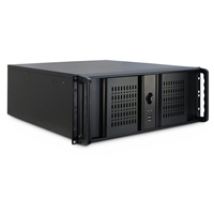 4U 4098-S, 19" Rack-kotelo, musta