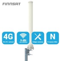 3G/4G/GSM -paaluantenni, 360 astetta, valkoinen