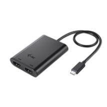 USB-C 3.2 Gen2 -> Dual 4K HDMI -adapteri, musta