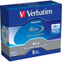 DataLife BD-R SL 25GB, 6x, jewel case, 5kpl