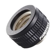 16mm Hard Tube Fitting -putkiliitin, G1/4, musta