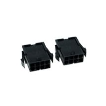 8-pin naaras VGA Power-liitin, 2kpl, musta