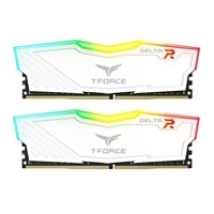 32GB (2 x 16GB) T-FORCE DELTA RGB, DDR4 3600MHz, CL18, 1.35V, valkoinen