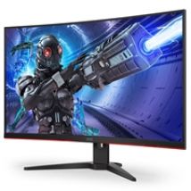 31,5" C32G2ZE/BK, kaareva 240Hz Full HD -pelimonitori, musta/punainen