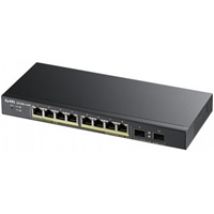 GS1900-10HP, 8-porttinen hallittava PoE -kytkin, 70W, tuulettimeton, musta