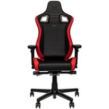 EPIC Compact Gaming Chair, keinonahkaverhoiltu pelituoli, musta/harmaa/punainen