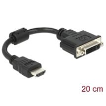HDMI -> DVI-D -adapterikaapeli, 0,2m, musta
